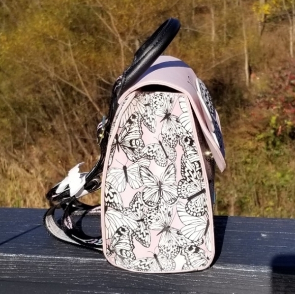 🦋 "RARE" White Monarch Butterfly Mini Backpack - Picture 8 of 12